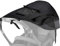 AUPOWER Sonnensegel Kinderwagen mit UV Schutz 50+ und Wasserdicht, Double Layer Fabric mit Sichtfenster und extra breite Schattenflügel, Schwarz