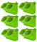 Plant Pots, Vertical Garden Planter Wall Pocket Self Watering Flower Pot Wall-mounted Holder Light Green for Indoor Outdoor 6PCS