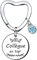LKJHGF Cadeau Collègue Porte Clef Collègue Cadeau Depart Collegue de Travail Femme Porte Clés Personnalisé Idee Cadeau Meilleur Amie Cadeau pour Une Amie Cadeau Anniversaire Femme