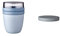 Mepal - Lunchpot Switch Ellipse - mach aus deinem Lunchpot einen Snackpot - Praktischer Müslibecher - Geeignet für Tiefkühler, Mikrowelle & Spülmachine - Nordic Blue