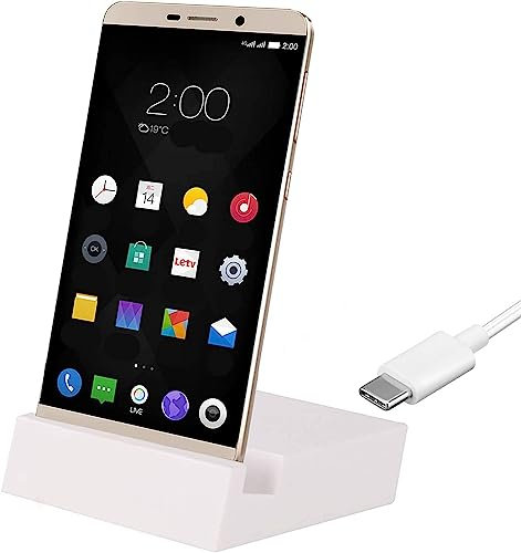 Docking station USB 3.1 tipo C adatta per Xiaomi 13 Pro 12 12c 12T 12s Ultra A1 11R 11S 11T 11E 5G 11 10c 10A Poco X4 X5 Lite Redmi Note Dock stazione di ricarica docking caricabatterie Stand Bianco