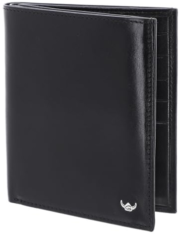 Golden Head Leder Kartenetui Colorado RFID Protect Kombischeintasche ohne Münzfach 1255 Schwarz