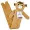 Upper Canada Harris Highland Cow Faux Fur Plush Extra Long Hot Water Bottle 1.7L Brown