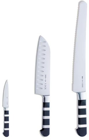 F. DICK 1905 Set (3-Teiliges Messerset, bestehend aus Santoku/Officemesser/Universalmesser, Küchenmesser) 81974200, Silber