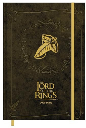 Pyramid – Lord of the Rings 2025 A5 Diary 14,8x21cm, Fantasy-Epos-Kalender, täglicher Planer für Film- und Buchliebhaber, perfekt für Büro & Schule Organisationsmittel