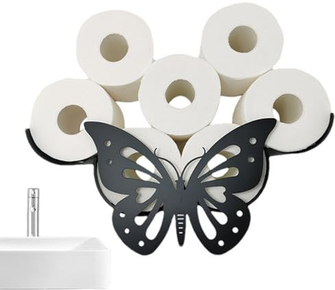 Toilettenpapierhalter Schaf, Lustiger Wc Wand Rollenhalter Stehend Papierhalter Rollenhalter, Metall Ersatzrollenhalter Schwarz Schaf Deko Badezimmer
