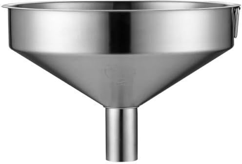 TAIBOSL Entonnoir en maille en acier inoxydable – Grand diamètre, qualité industrielle, ouverture extra large pour usage commercial et domestique (image style 02)