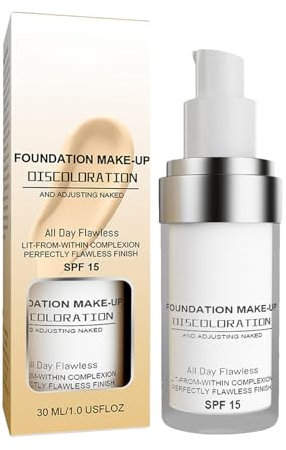 Farbwechselnde Foundation Für Reife Haut, Concealer-Grundlage Farbwechselnde Foundation, Feuchtigkeitsspendende, Wasserfeste Und Leichte, Langanhaltende Foundation, Colour Changing Foundation