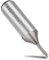 hsawbit Straight Single Flute Router Cutter - 1/2 Inch Shank, 3mm Cut Diameter & 13mm Cut Length, Flush Trim Router Bit for Woodworking
