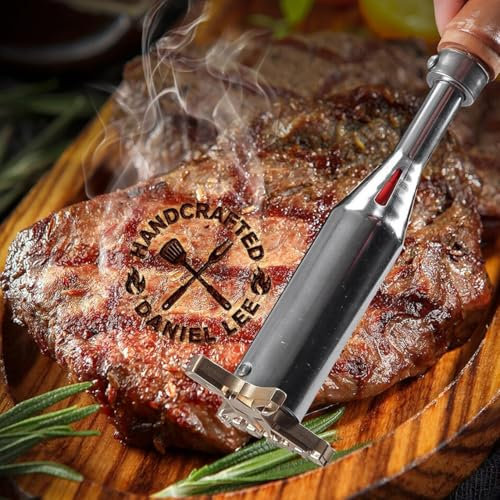 Kundenspezifisches Brandeisen für Steak, personalisiertes Brandeisen für Fleisch, individuelles Logo-Brandeisen für Lebensmittel, Brandeisen für Burgerbrötchen, BBQ BBQ Brandeisen zum Grillen