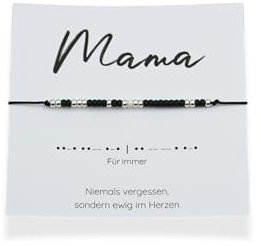 Mama Andenken - Trauerschmuck Morsecode Für immer Trauerbewältigung