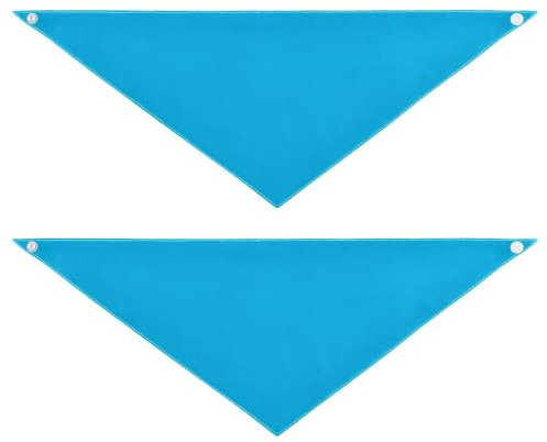 Hundehalstuch, einfarbig, einfarbig, mit Druckknopf, für Jungen und Mädchen, niedliches Haustierzubehör für Hunde und Katzen, Dunkelblau