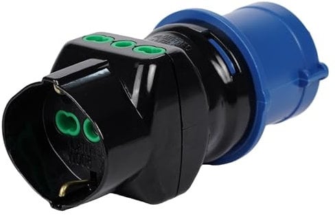 FANTON Adattatore CEE da spina CEE 16A a una presa bipasso-schuko e 2 prese bipasso