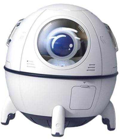 TOPPERFUN Raumschiff Luftbefeuchter Kinderzimmer Astronauten Luftbefeuchter Tragbarer Süßer Luftbefeuchter Für Das Bett Mini Luftbefeuchter Mit Coolem Nachtlicht Für Zuhause