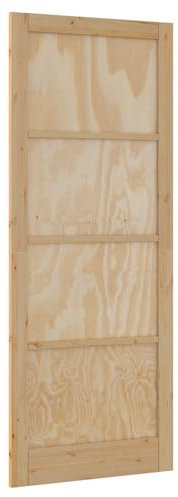 vidaXL porta interna ORKDAL 83x232x4 cm in legno massello di pino