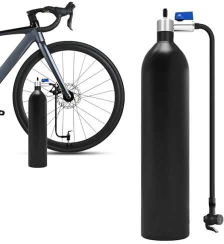 Tire Booster Bottle – Handheld Bike Pump, Travel Tyre Inflator | CO2 Air Shot Bottle, Rapid PSI Compressor Pump For Cyclists, Tubeless Bicycles Inflation, Outdoor Trail Ride Support, Roadside Flat