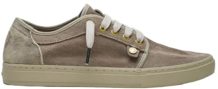 Satorisan - Heisei Suede - Casual Sneaker Herren und Damen - Vintage Leder Sportschuhe Bequem, Nachhaltig und Dauerhaft - Driftwood Brown - 45