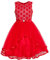 Sunny Fashion Mädchen Blume Kleid rot Pailletten Masche Urlaub Kleid Gr. 134