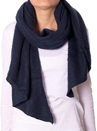 Fashion YOU WANT Damen XXL SCHAL kariert und mit Stern Motiv kuschelig warm Trend 2018 Stola XXL Tuch (karo blau)