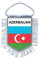 Akachafactory Wimpel mini Flagge Fahne flaggen miniflagge Aserbaidschan