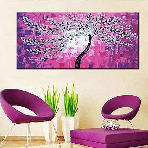 5D Diamant Painting Bilder Full Groß Round Drill Roter Geldbaum 70x200cm Diamant Malerei DIY Diamond Painting Set Large Size Strass Stickerei Kreuzstich Handwerk für Haus Wanddekoration (28x80in)