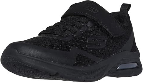 Skechers Jungen Microspec Max Torvix Sneaker, Black Textile Trim, 39 EU