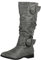 Elara Damen Stiefel Boots Schlupfstiefel Chunkyrayan JY1989 Grey-40