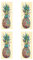 SUPERFINDINGS 4 Blatt Bunter Ananas Vinyl Aufkleber Aufkleber Swinger Ananas Aufkleber Swinging Lifestyle Lustig Wasserdicht Auto Aufkleber Für Motorräder Gepäck 128.5x49x0.5mm