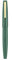 Jinhao 80 Green Fiber Brushed Fountain Pen, Ultra Fine Nib with Converter and Small Pen Bag Set (Golden Clip)