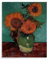 Malen Nach Zahlen Erwachsene Landschaft 40X50Cm Berühmte Gemälde Van Gogh-Vincent Van Gogh Three Sunflowers In A Vase,Paint By Numbers Kinder Leinwand Acryl,C5