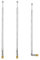 VooGenzek 3 Pièces 65cm 4 Sections Antenne Télescopique, Antenne Télescopique Portable FM, Antennes Radio FM Télescopiques Portables, pour TV Dab AM/FM Réception Stéréo
