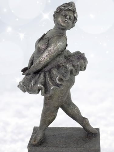 Pommerntraum ®| Dekorationsfigur tanzende Ballerina - mollige Tänzerin - tanzende Nana - moppelige Dame - Rubensfigur Rubenslady - wetterfeste Gartenfigur aus Magnesia - XXL