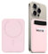 FIDWALL Magsafe - Cartera compatible con iPhone 15/14/13/12 Pro/Max/Plus/Mini, funda para tarjetas de crédito RFID que puede contener 5 tarjetas (rosa)