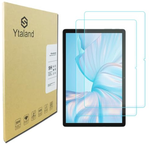 Ytaland Schutzfolie für Panzerglas für Blackview Tab 80 Gaming Tablet 10 Zoll, 2 Stück 9H Härte Displayschutz, Anti-Kratzen, HD Clear Panzerfolie Displayschutzfolie Panzer Schutz Glas