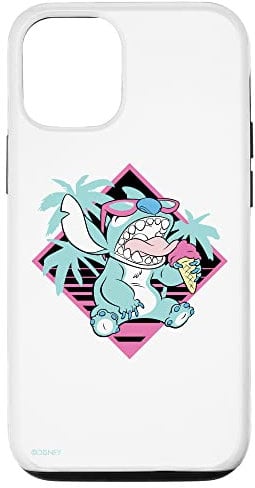 iPhone 12/12 Pro Disney Lilo and Stitch Ice Cream Retro 90s Beach Case