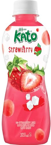 KATO - Jus de Fraise avec Nata de Coco - 1 X 320 ML