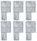 VGOL 6 Stück Aquariumfilter Aquariumfilter Innenfilter Ersatz Aquarium zum Aufhängen mit Eingebauter Filterbaumwolle DTXP-03/DTXP-03B