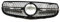 Front Kühlergrille Frontgrill Grill Für Mercedes Für Benz Für GLC W/X253 2015-2019 Für GLC300 Für GLC350 Diamant Stil Oberen Stoßstange Haube Mesh Auto Kühlergitter(Schwarz)