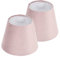 Alipis 2 Pièces Abat-jour en velours abat-jour de lampadaire abat-jour doux led leds couverture de lampe à la maison abat-jour pour lampes de bureau Tissu de velours rose