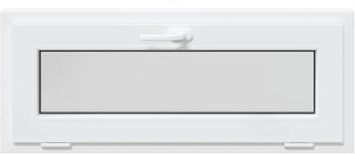 vidaXL Finestra Seminterrato RISOR 100x40 cm Tilt 2 Vetri Bianco, Finestra di Uscita, Finestra della tramoggia, Finestra nel seminterrato