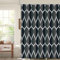 Bishilin Duschvorhang Schmal 80x200CM Antischimmel, Duschvorhang Badewanne Muster Tropfen Anthrazit Shower Curtain Badezimmer Vorhang Wasserdicht