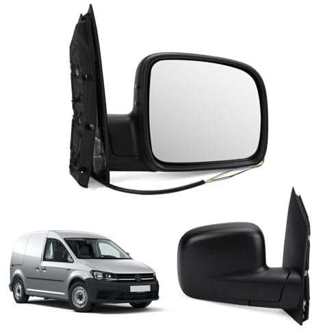 Kistrba Außenspiegel Spiegel Rechts Ersatz für 2004-2015 VW CADDY Elektrisch, Seitenspiegel Komplettsets mit Konvex Beheizt Glas, Ersatz OE#2K5857508A