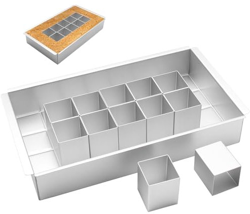 Aimeke Backform Zahlen Groß, Aluminium Zahlenkuchenformen Verstellbar Zahlenbackform Antihaft DIY Zahlen und Buchstaben Kuchenform für Geburtstag Hochzeit Party (31,7 × 18 × 5,5 cm)