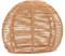 VILLCASE Laternenschirm Lampe Gewebte Jute Leinen klein Rattan Abdeckung Weiden Schatten Deckenschatten Metall Light Brown