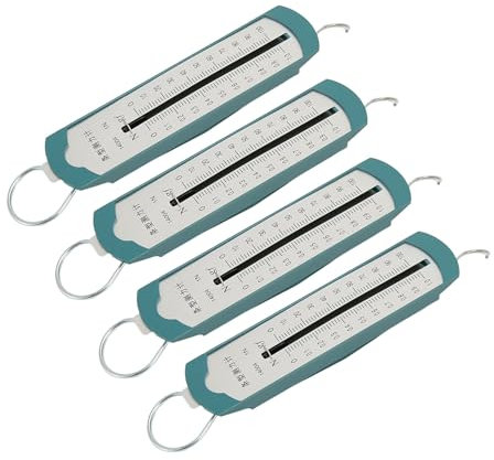 Dinamometro a Molla Portatile con un Set di Scala di Bar Ad Alta Precisione, Attrezzature per Esperimenti Fisica a 4 Pezzi Leggeri e Versatili per l'insegnamento delle Scuole Medie, Costruzione (1n)