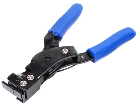 Praktisches Edelstahl-Kabelbinder-Werkzeug, integrierter Trimmer, automatisches Schneiden, Nylon für Gurte, automatisches Schneiden
