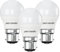 paul russells LED Bayonet Cap B22 Light, 25w Equivalent, 2.5W 250Lumens LED Bulbs, Mini Globe 2700K Warm White Lamps, Frosted Round G45 BC Golf Energy Saving Chandelier Non-Dimmable Lightbulbs, 3 Pack