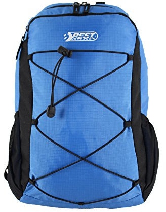 BEST SPORTING Trekkingrucksack blau-schwarz mit Regenschutzhülle