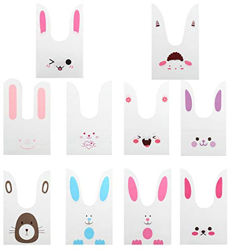 Kesote Geschenktüten Ostern Ostertüten zum Befüllen 100x Papiertüten Süßigkeiten Tüten Candy Beutel Osterhase Deko Kindergeburtstag Geschenk Kinder Mitgebsel
