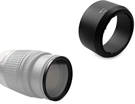 kinokoo 58-mm-UV-Filter-Kameraobjektiv-Zubehörsatz für Nikon D5600/D5300/D3400/D3500, UV-Schutzfilter + Kit mit umkehrbarer Gegenlichtblende(B)